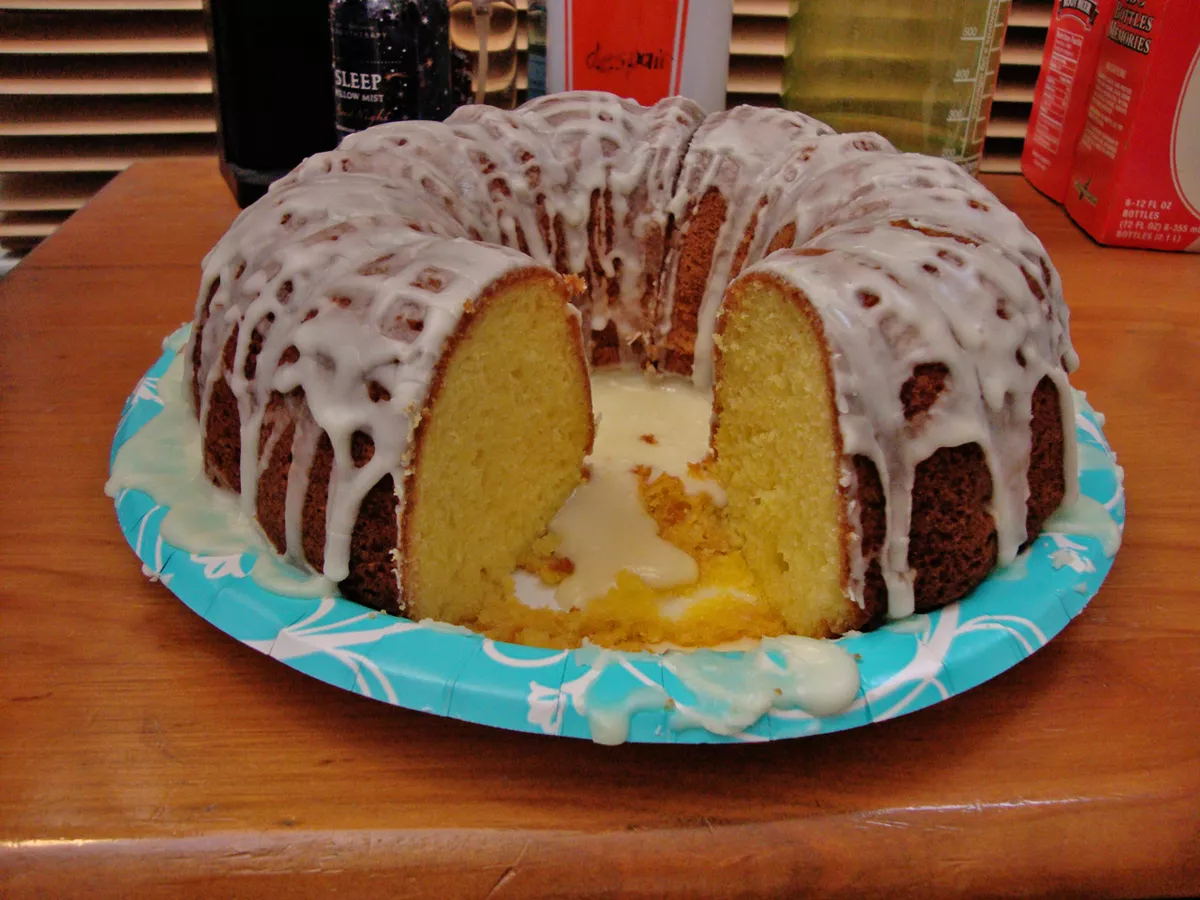 Cake au citron glacé
