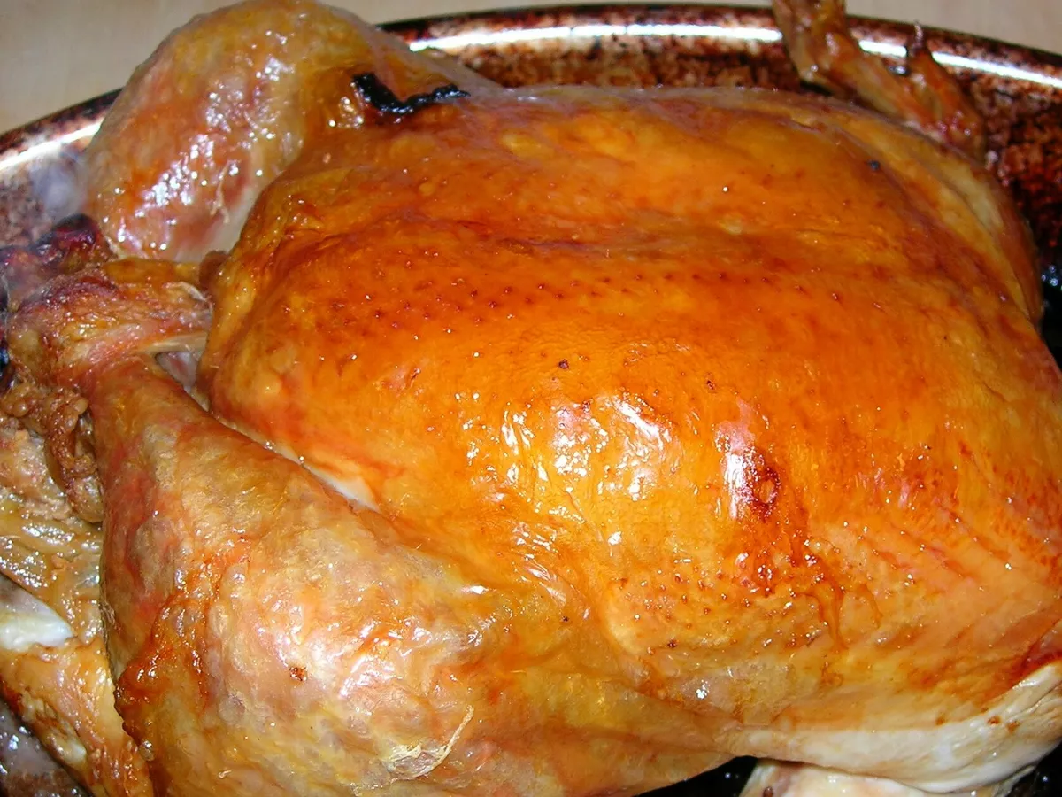 Poulet rôti au citron et à l'ail